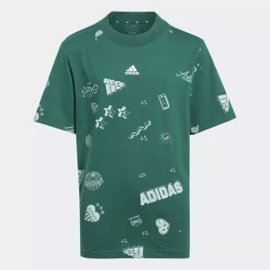 T-SHIRT ADIDAS PER BAMBINI A MANICHE CORTE
