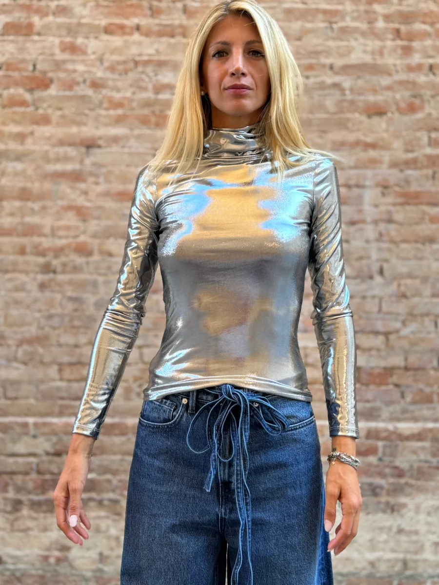 Cycle Jeans gamba larga cinta in vita BLU SCURO - immagine 5