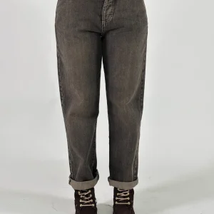 Eco Jeans orlo e tasche effetto used NERO